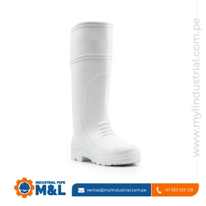 Bota de PVC Blanca Xtreme: Calzado de Seguridad Sanitario y Resistente a Químicos