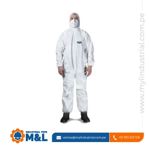 Overol Desechable Clute Macroguard - EPP de Protección Tipo 5/6 Contra Partículas y Salpicaduras