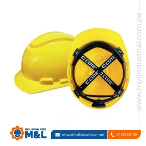 Casco Clute Stark Amarillo con Arnés Ratchet