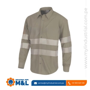 Camisa Drill Beige con Cinta
