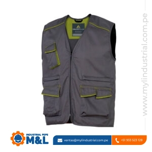 Chaleco Delta Plus M6GIL Gris con Verde