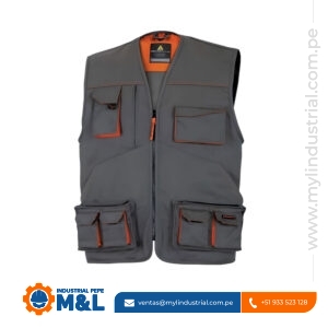 Chaleco Gris con Naranja Delta Plus M6GIL