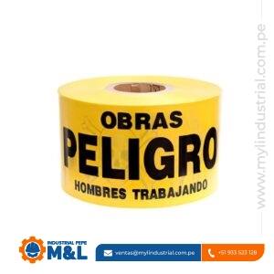 Cinta de Peligro para Obras Color Amarillo 200 Metros