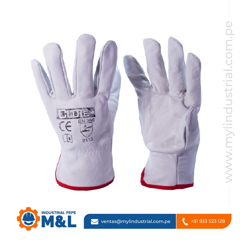Guante de Badana Blanco Clute
