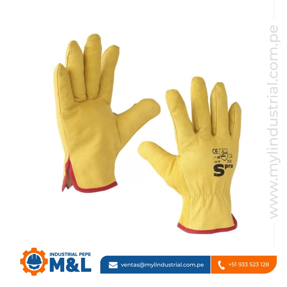 Guante de Badana Amarillo Spro