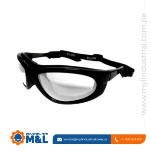 Lente de Seguridad Alpine Negro con Luna Clara – Clute