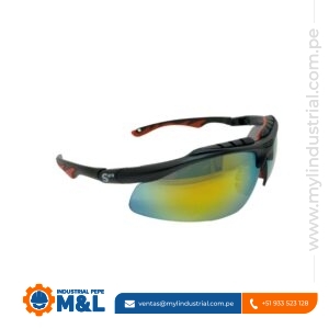 Lente de Seguridad Revo Espejado Rojo Spro