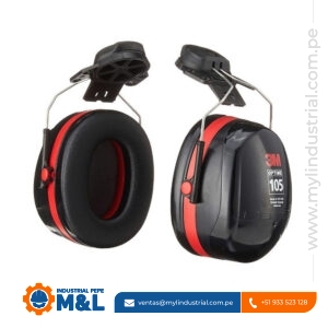 Orejera 3M Peltor Optime 105 - Protector Auditivo para Casco con NRR de 30 dB