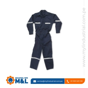 Overol de Protección Industrial Indumentaria de Dril con Cintas Reflectivas
