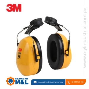Orejera 3M Peltor Optime 98 - Protector Auditivo para Casco con NRR de 25 dB