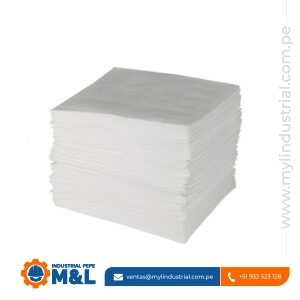 Paños Absorbentes de Polipropileno - EPP Industrial para Contención de Derrames de Hidrocarburos