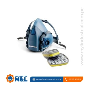 Respirador Facial Media Cara Flyflex con Doble Cartucho