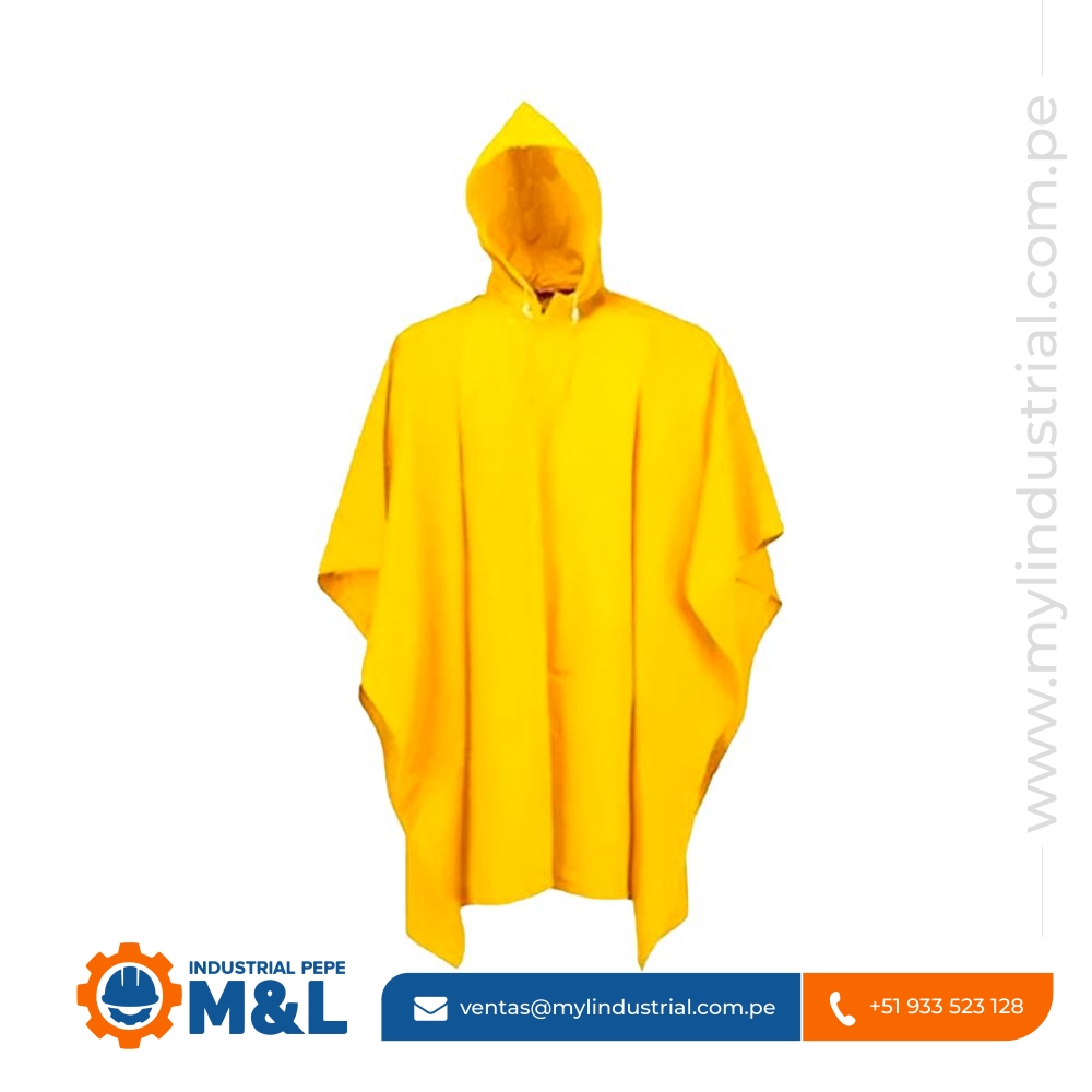 Poncho de Protección PVC Liviano Amarillo