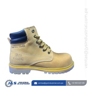 Zapato de Seguridad Amarillo Dama – Calzado de Cuero Industrial con Puntera de Protección